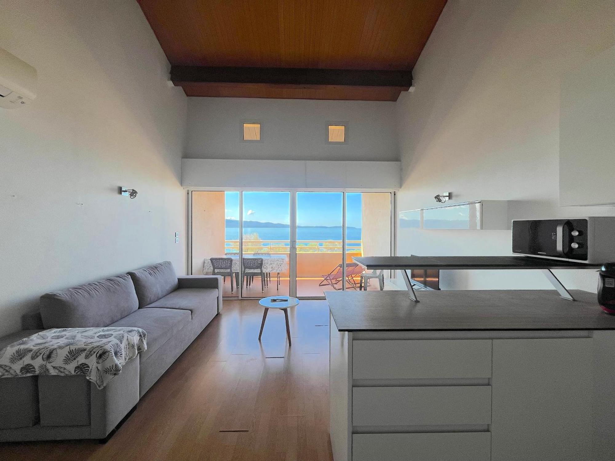 Aria Marina Duplex Vue Mer Route Des Sanguinaires, Plage A 50M, Parking Gratuit, 4 Pers 阿雅克肖 外观 照片